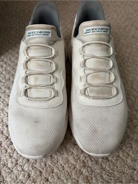 Skechers Bobs Slip Ins White Sz 9.5